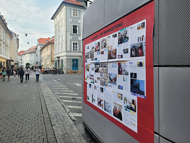 Offene Anfrage zur 100prozentigen Subventionskürzung der Grazer Wandzeitung <i>ausreißer</i>